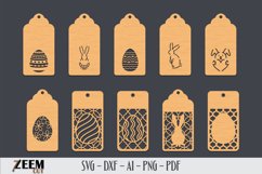 Easter Gift Tags Laser Cut SVG Files Template Product Image 3