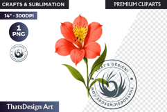 Flower Clipart PNG, Botanical Illustration Floral graphic Product Image 1