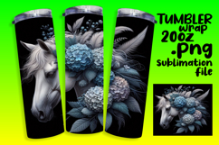 20oz Sublimation Gift Template , Horse Product Image 1