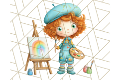 Cute Career Clipart Watercolor Professions Clip Art for Kids Product Image 4