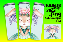 ELEGANT 20oz Tumbler Design for Personal Use , Cute Bunny Product Image 1