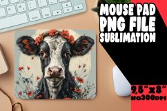 Funny Farm Cow Mouse Pad Design PNG Product Image 1