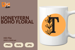 Honeyfern Boho Floral Monogram Product Image 1