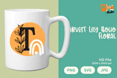 Harvest Lily Boho Floral Monogram Product Image 1