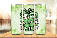 Just a Little Pinch Tumbler Wrap PNG Sublimation Design Product Image 1