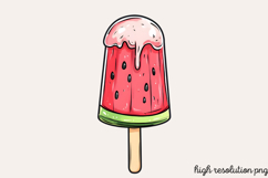 Pink Summer Sublimation Clipart Bundle PNG Product Image 3