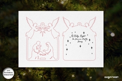 Religious Nativity Ornaments Laser Cut | Bible Quotes | SVG Product Image 5