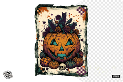 Distressed Vintage Halloween Design Clipart Product Image 1