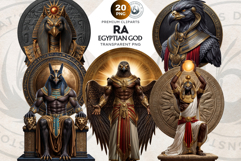 Egyptian God Ra Clipart PNG, Ancient Egypt Mythology,sun god Product Image 1
