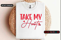 You are my heart Quotes svg, Valentine Day Svg design Product Image 2