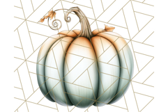 Fall Pumpkin Clipart PNG, Autumn Pumpkins, Jewel Tones Png Product Image 4