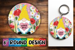 Circle of Happiness Keychain PNG, Valentines Product Image 1