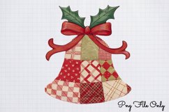 Patchwork Christmas Sublimation Clipart PNG Product Image 1