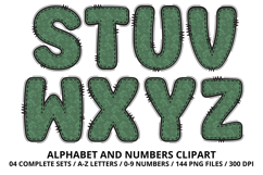 Garden Nature Beauty Alphabet PNG Letters &amp; Numbers 300DPI Product Image 4