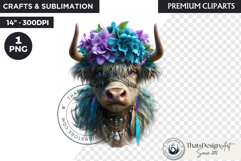 Royal Hydrangea Guardian Fantasy Warrior Floral Graphic Product Image 1