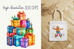 Disco Christmas Watercolor Clipart Groovy Christmas Product Image 7