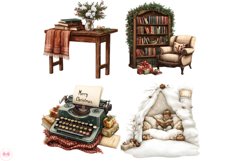 Christmas Bookish Clipart Product Image 2