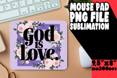 VIBRANT MOUSE PAD SUBLIMATION PNG, Religious Product Image 1