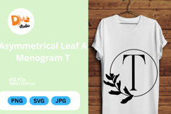 Asymmetrical Leaf Monogram Product Image 1