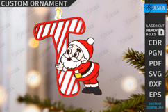 Christmas Letter Ornaments Bundle|Hanging Christmas Monogram Product Image 23