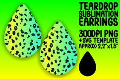 Leopard Glitter Teardrop Earring Patterns for Style Product Image 1