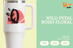 Wild Petal Boho Floral Monogram Product Image 1