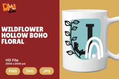 Wildflower Hollow Boho Floral Monogram Product Image 1