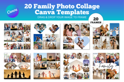 Family Photo Collage Canva Editable Template Product Image 1