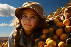 3D Character Child Girl Farmer with relevant environment Product Image 1