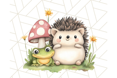 Cute Animal Friends Clipart PNG, Whimsical Spring Animal Duo Product Image 4