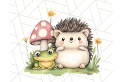 Cute Animal Friends Clipart PNG, Whimsical Spring Animal Duo Product Image 4
