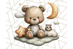 Woodland Nursery Baby Animals Clipart, Cute Animals Png Product Image 4