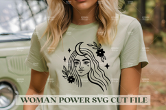 Woman Power SVG Design | Feminist SVG for Cricut&amp;Silhouette Product Image 1
