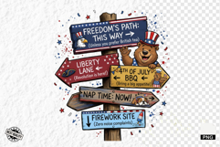 Patriotic Animals Signspots PNG Clipart Product Image 1
