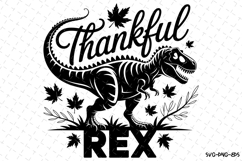 Thankful Rex Svg | Halloween Svg | Svg Cut Files Product Image 1