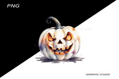 Halloween white Pumpkin Clipart Product Image 1