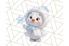 Adorable Snowman Character PNG Clipart Product Image 4