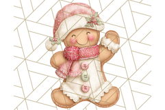 Gingerbread People Clipart, Cute Cookie PNG Illustrations Product Image 4