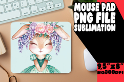 WHIMSICAL mouse mat Gift Magic, Cute Bunny Product Image 1