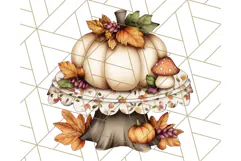 Fall Fairy House Clipart PNG, Autumn Homes and Decor Product Image 4