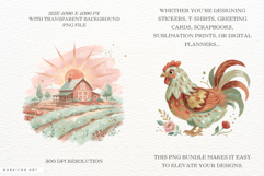 Dreamy Summer Chicken Barn Clipart Product Image 2