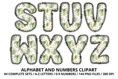 Safari Alphabet PNG - Letters & Numbers Clipart 300 DPI Product Image 4