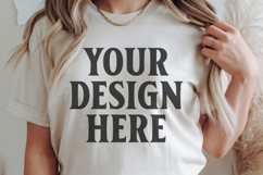 Comfort Colors 1717 Ivory T-Shirt mockup , CC 1717 Product Image 1