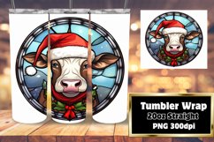 20oz Stained Holiday Tumbler Design Product Image 1