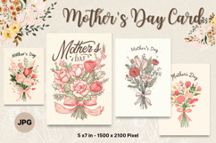 Mother&#039;s Day Card Happy MOM flower Printable Gift Card_20 Product Image 1