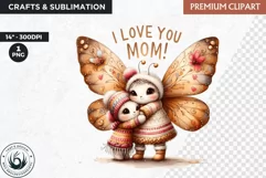 Mother's Day Clipart, Bee clipart, Mother and Baby animal Product Image 1