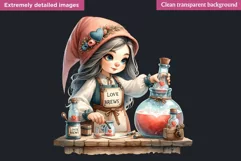 Best mom Gnome clipart, Mother's day Clipart, Gnome girl Product Image 2