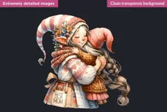 Best mom Gnome clipart, Mother's day Clipart, Gnome girl Product Image 2