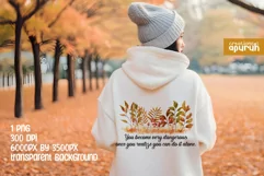 Autumn Floral Motivational Quotes Sublimation 20 Product Image 2