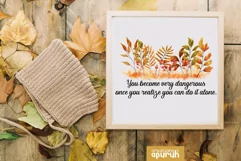 Autumn Floral Motivational Quotes Sublimation 20 Product Image 4